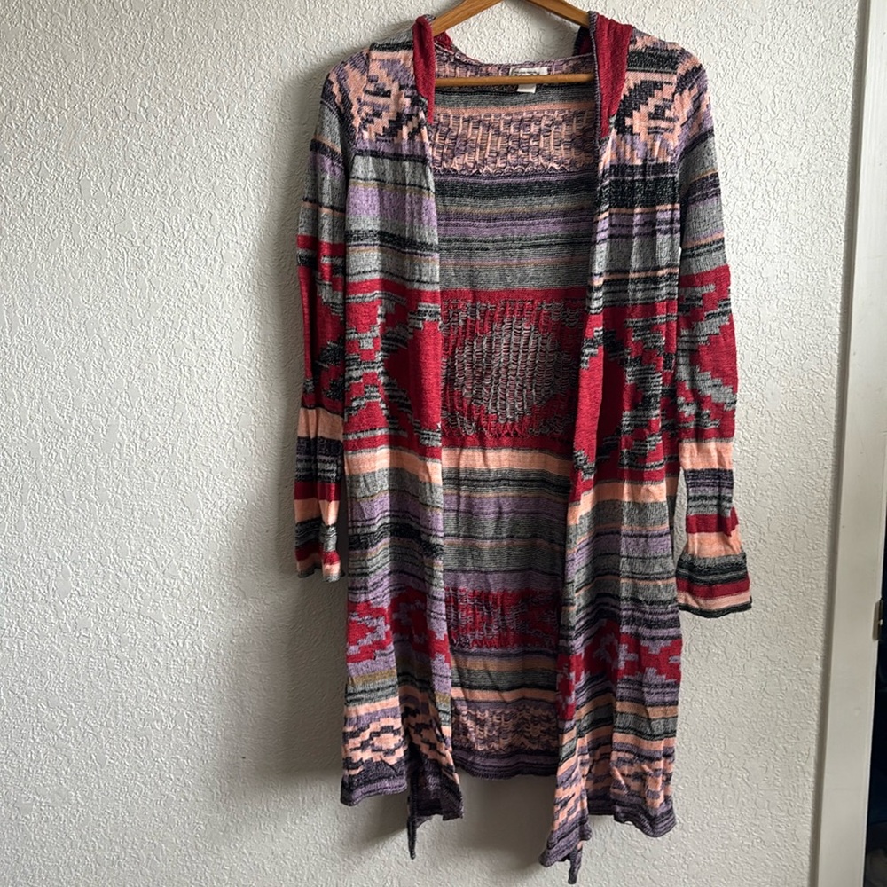 Western Aztec open cardigan